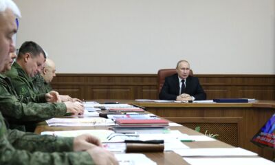 روسی صدر پوتن کی فوج کے اعلیٰ جنریلوں سے ملاقات