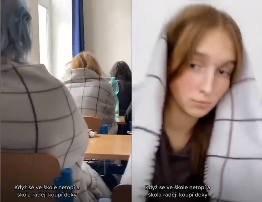 روسی گیس بند، یورپی طلبہ کمرہ جماعت میں کمبل اوڑھنے پرمجبور