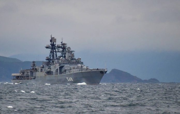 جاپانی سمندر میں 20 روسی جنگی بحری بیڑے مشقوں میں شامل