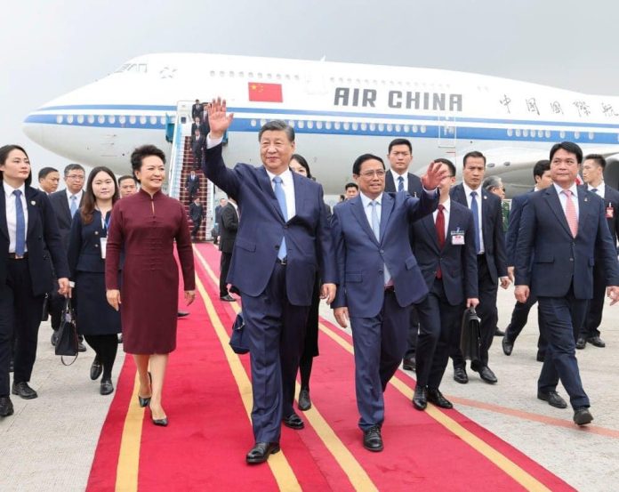 چین کے صدر ویت نام کے اہم دورے پر