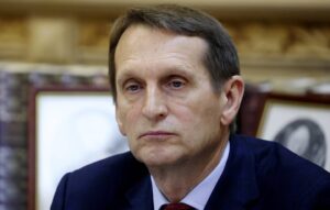 Russian Foreign Intelligence Service Director Sergey Naryshkin