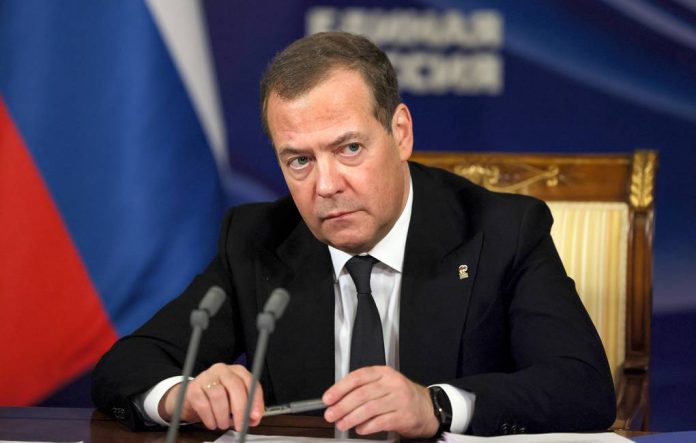 Russian Security Council Deputy Chairman Dmitry Medvedev