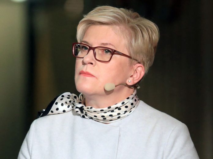 Lithuanian Prime Minister Ingrida Šimonytė