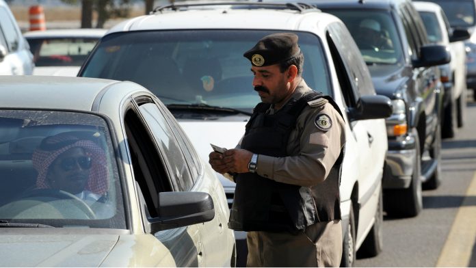 Saudi Arab traffic police