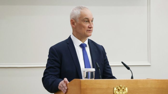 Russian Defense minister Andrey Belousov