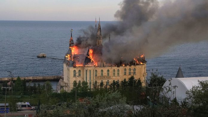 Odesa’s 'Harry Potter Castle' hit in Russian missile attack