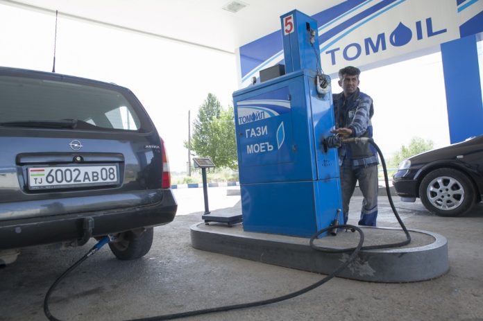 Tajikistan petrol pump