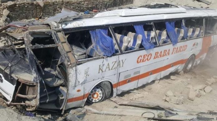 Bus accident in pakistan