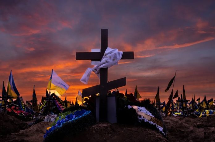 Ukrainian soldier graves