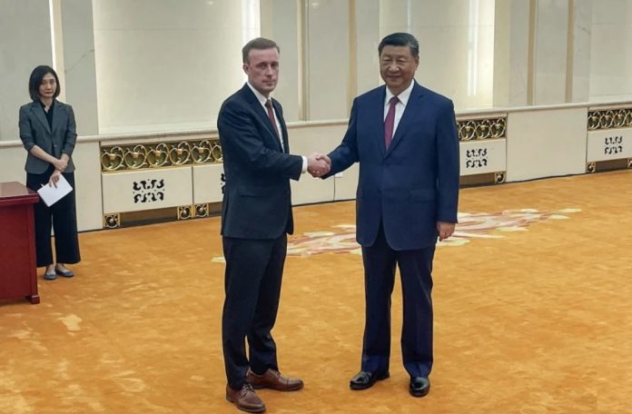 US national security adviser Jake Sullivan meets with China’s Xi in Beijing