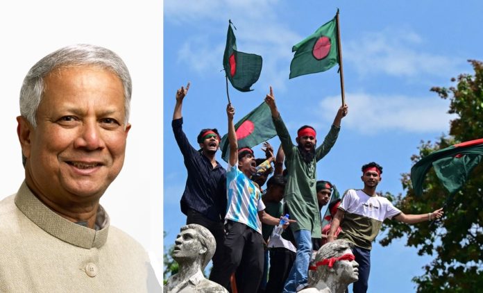 head of the interim government of Bangladesh, Dr. Muhammad Yunus