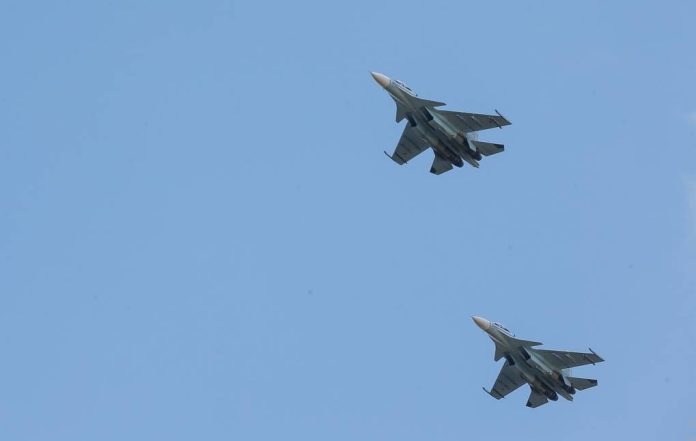 SU-30SM2 fighter jets