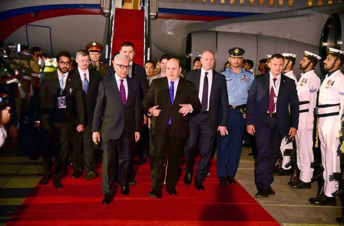 Russian prime minister arrived in Pakistan