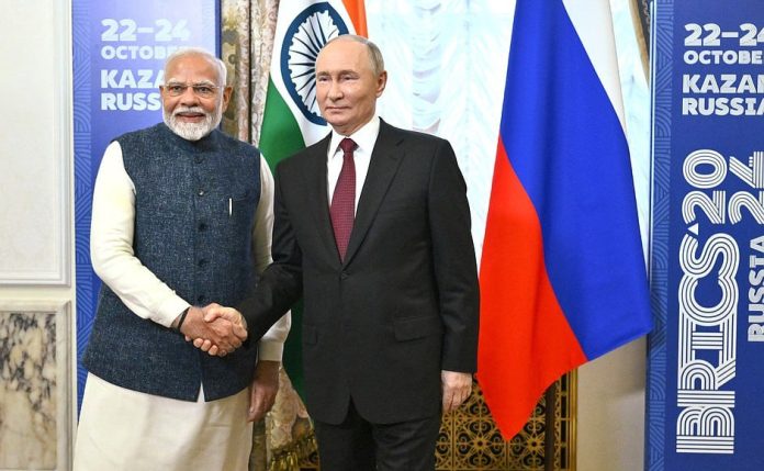 Indian Prime Minister Narendra Modi arrived in Kazan