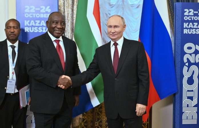 Russian President Vladimir Putin met with President of the South African Republic Cyril Ramaphosa