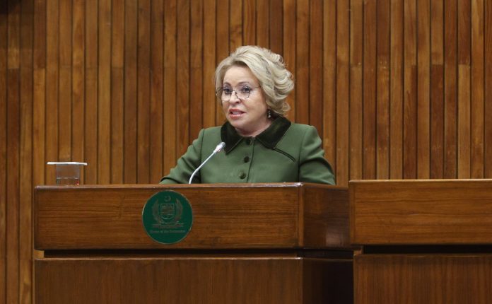 Valentina Matvienko speech in Pakistan senate