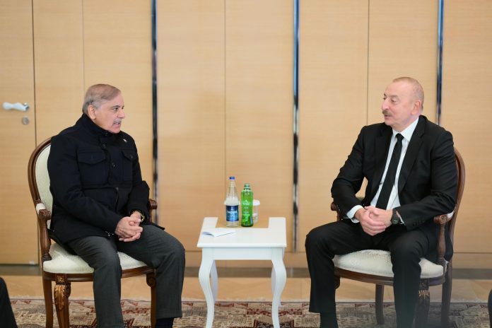 Shehbaz Sharif meets President of Azerbaijan