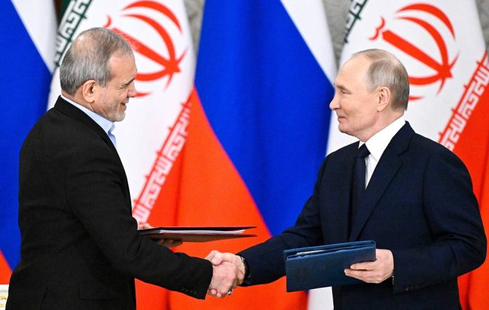 Putin and Iranian president