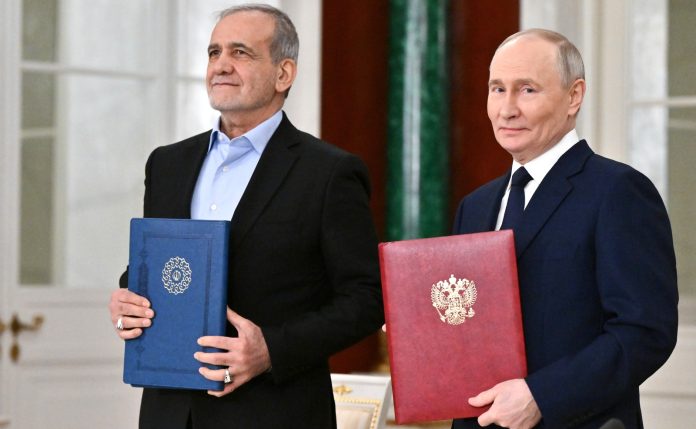 Vladimir Putin and Iranian President