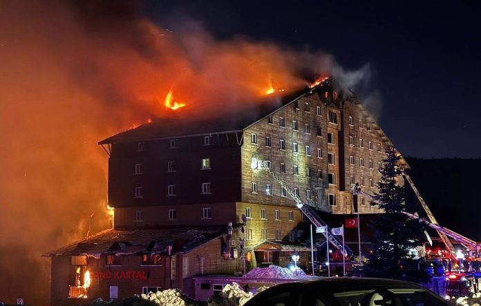 Turkish hotel fire