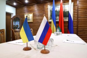 Russia Ukraine Flags