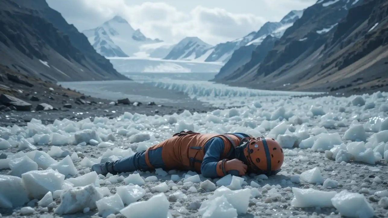 Body in glacier