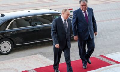 روسی صدر تاجکستان کے دورے پر دوشنبے پہنچ گئے
