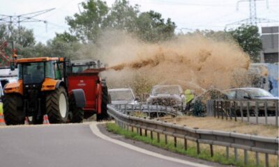 فرانس میں کسانوں کا احتجاج، حکومت کے خلاف شدید نعرے بازی